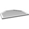 Ekena Millwork Octagonal Top Surface Mount PVC Gable Vent w/ 2"W x 1-1/2"P Brickmould Frame, 34"W x 26"H GVPOT34X2602SN - alternate 5